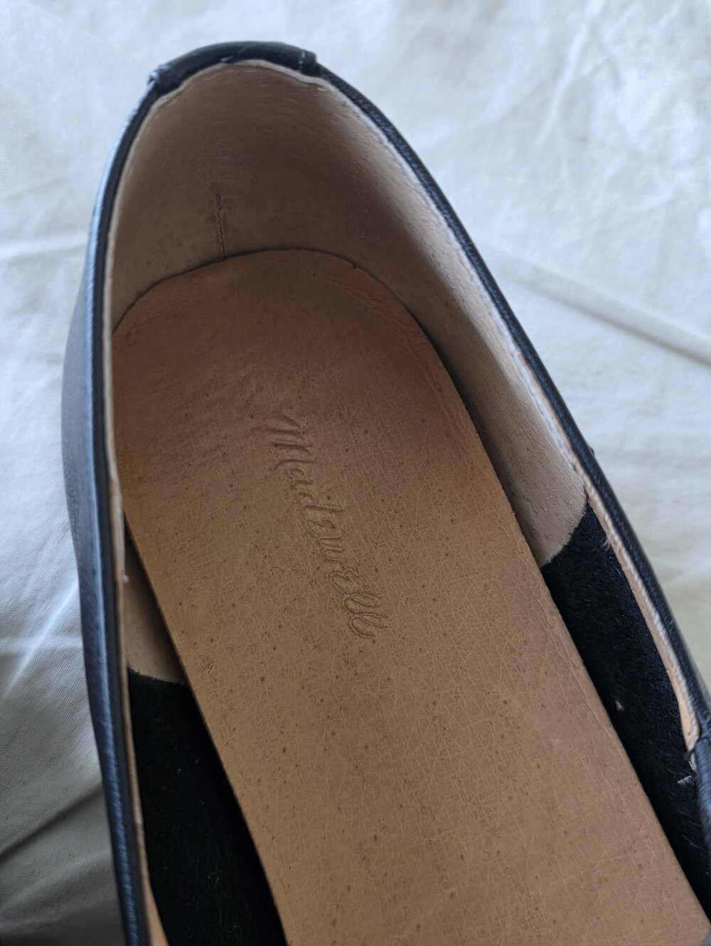 The Greta Mary Jane Black Leathet Flat View 5
